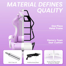 Load image into Gallery viewer, Ferghana Gaming Chair - Purple