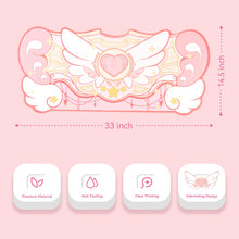 Load image into Gallery viewer, GeekShare Large Gaming Mouse Pad Kawaii Pink Non-Slip Rubber Back Mouse Pad Big Waterproof Desk Mat for Keyboard and Mouse Perfect for Gaming,or Home Office Work - Star Wings(Super Dense Cloth)