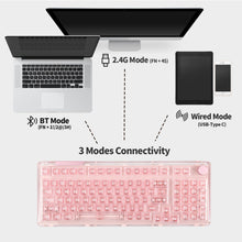 Load image into Gallery viewer, KiiBoom Phantom 98 Hot Swappable Crystal Gasket-Mounted Mechanical Keyboard