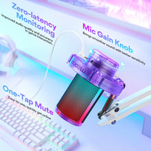 Charger l'image dans la galerie, MAONO USB Gaming Microphone (Purple)