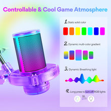 Charger l'image dans la galerie, MAONO USB Gaming Microphone (Purple)