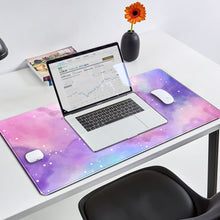 Charger l'image dans la galerie, YKJWW pink desk pad styled in a kawaii gaming setup with pastel accessories