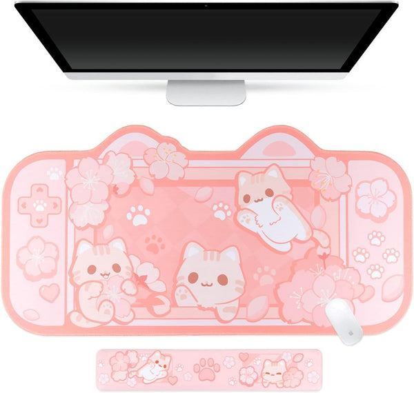BelugaDesign Sakura Cat Desk Mat - product image