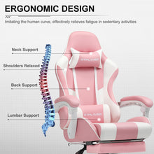 Load image into Gallery viewer, GTPLAYER ergonomic gaming chair designed for extended comfort and support
