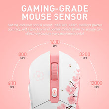 Load image into Gallery viewer, Ultra-lightweight 85g DAREU gaming mouse with a 12K DPI sensor for esports-level precision