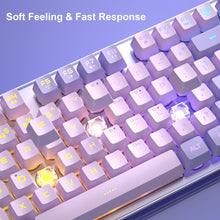 Charger l'image dans la galerie, MageGee K1 gaming keyboard made with ABS engineering plastic for durability and spill resistance