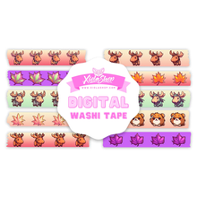 Charger l'image dans la galerie, Majestic Moose & Maple Magic Washi Tape Set with intricate designs