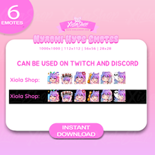 Charger l'image dans la galerie, Nyaomi Hype Emotes (FREE GIFT)
