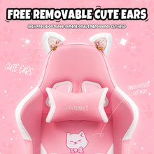 Charger l'image dans la galerie, A cozy, kawaii gaming setup with the Vigosit pink gaming chair as the centerpiece