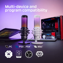 Charger l'image dans la galerie, HyperX QuadCast S microphone designed for professional streaming, podcasting, and voiceovers