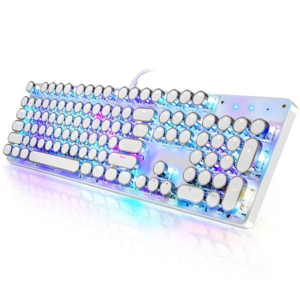 YSCP Retro Typewriter RGB Gaming Keyboard - product image