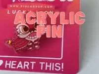 Load and play video in Gallery viewer, Lucky Lion Acrylic Pin