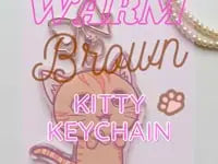 Load and play video in Gallery viewer, Warm Brown Kitty Keychain