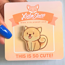 Load image into Gallery viewer, Shiba Inu Acrylic Pin Pinback Buttons Xiola Shop