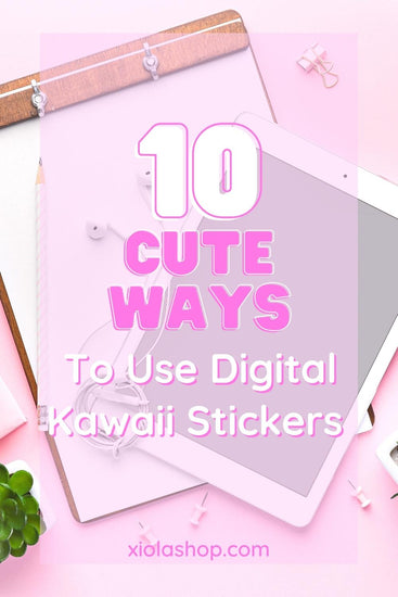 10 façons mignonnes et créatives d'utiliser des autocollants numériques Kawaii dans votre agenda numérique 