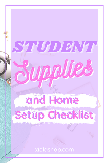 Student Supplies and Home Setup Checklist