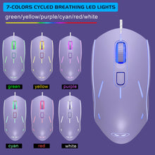 Charger l&#39;image dans la galerie, MageGee wired gaming mouse with customizable 7-color breathing LED effects
