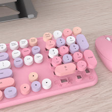 Load image into Gallery viewer, UBOTIE Colorful Wireless Keyboard &amp; Mouse Set - Pink
