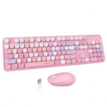 Load image into Gallery viewer, UBOTIE Colorful Wireless Keyboard &amp; Mouse Set - Pink
