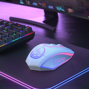 Wireless gaming mouse with adjustable DPI settings from 800 to 10,000 for custom sensitivity