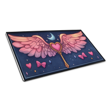Load image into Gallery viewer, Gaming mouse pad showcasing a magical pastel design on a cozy gaming setup.
