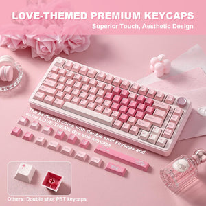 YUNZII B75 PRO keyboard featuring hot-swappable mechanical switches for a customizable typing feel