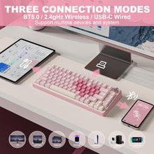Load image into Gallery viewer, YUNZII B75 PRO keyboard with a control knob to adjust volume and RGB effects effortlessly
