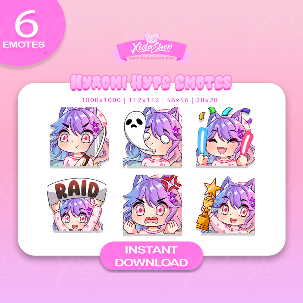 Nyaomi Hype Emotes (FREE GIFT)
