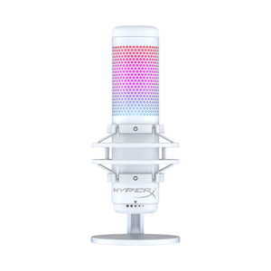 HyperX QuadCast S microphone with four selectable polar patterns for clear audio recording