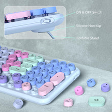 Charger l&#39;image dans la galerie, Links9+ keyboard with typewriter-style round keycaps and a nostalgic tactile feel
