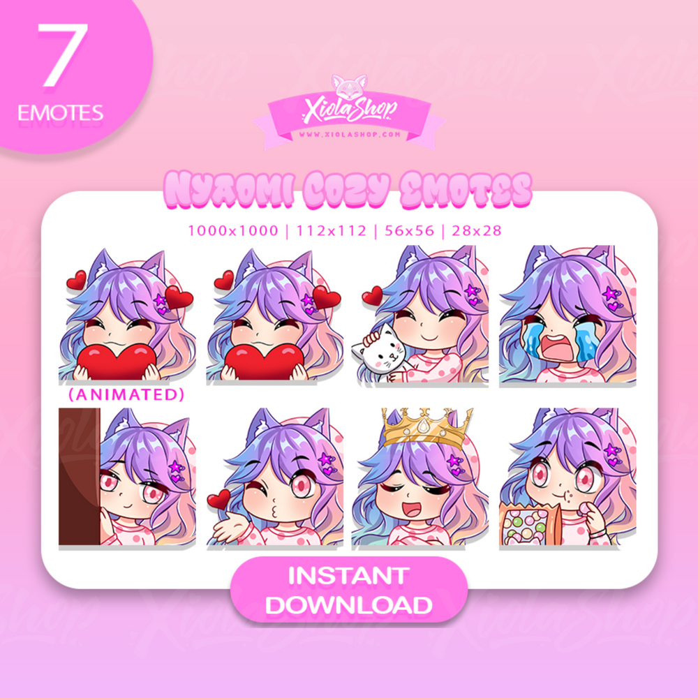 Nyaomi Cozy Emotes (FREE GIFT)