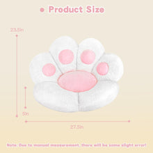 Load image into Gallery viewer, MOONBEEKI white cat paw cushion made with premium plush fabric for durability and comfort
