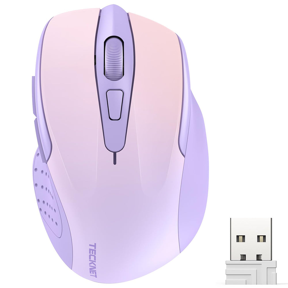 TECKNET Wireless Mouse (Purple)