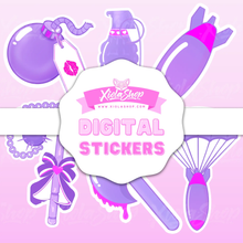 Load image into Gallery viewer, Kawaii Combat Cuties Digital Sticker Pack - Add a Dash of Adorable Ferocity to Your Digital Planner - Xiola Shop

