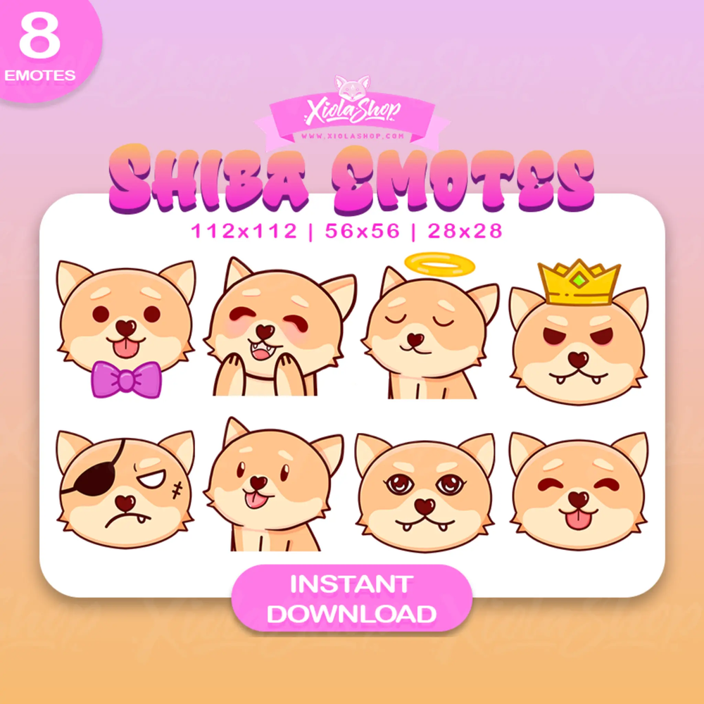 Shiba Twitch Emotes