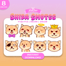 Load image into Gallery viewer, Shiba Twitch Emotes

