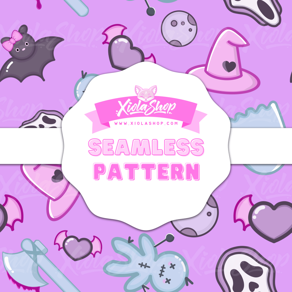 Spooky Sweet Seamless Pattern Digital Print Craft