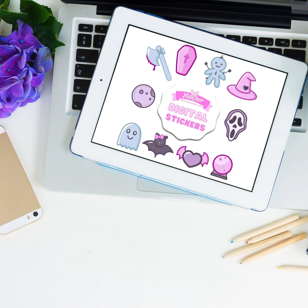 Spooky Sweet Digital Stickers - Xiola Shop